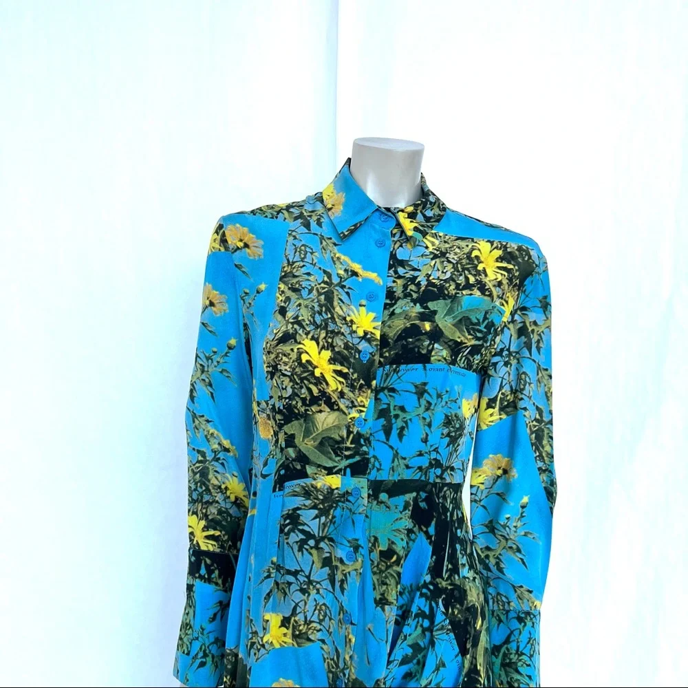 TOPSHOP floral Shirt Dress - Picture 7 of 16